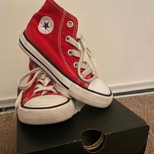 Red High Top Converse
